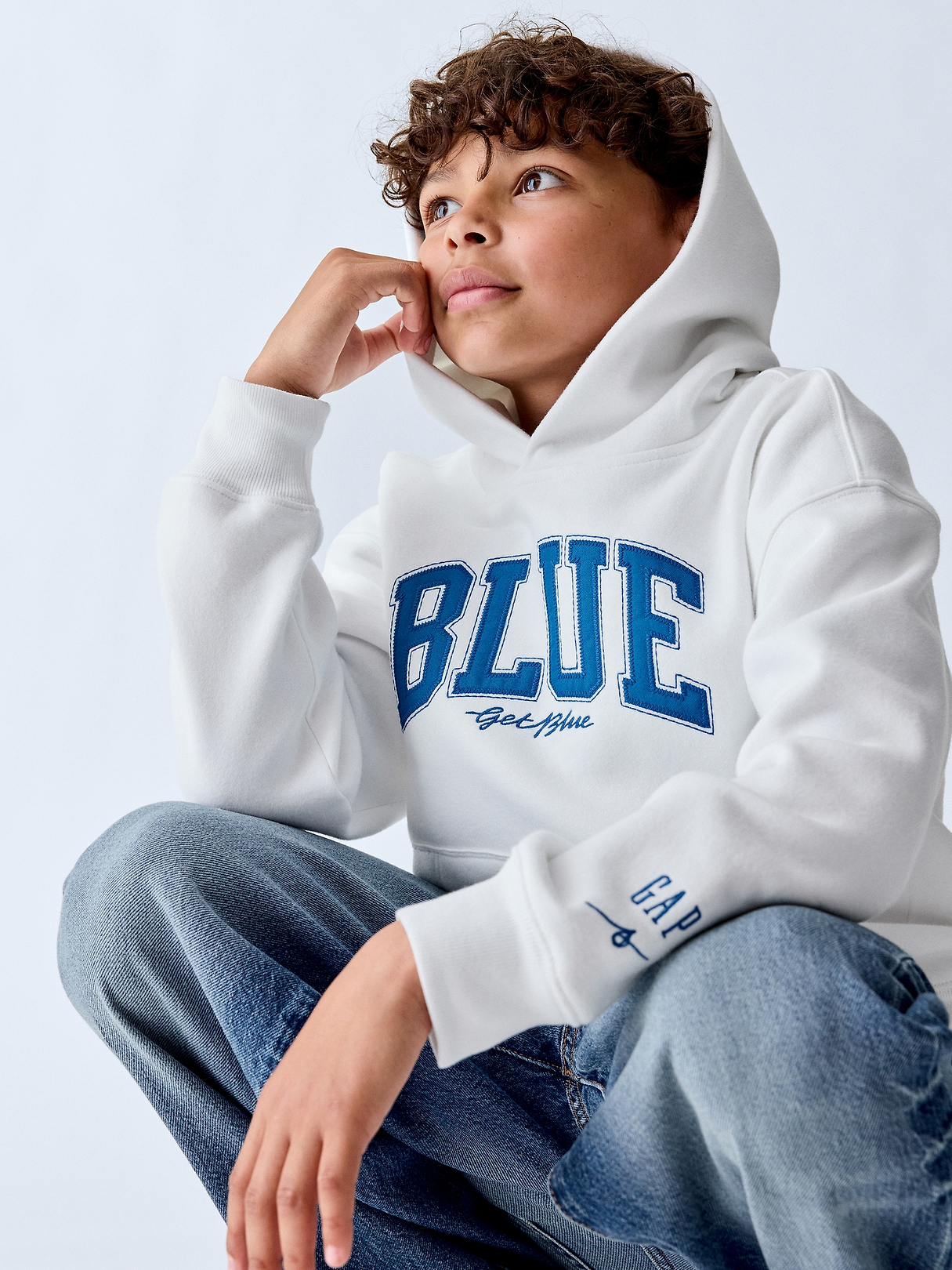 Get Blue Kids VintageSoft Relaxed Hoodie | Gap