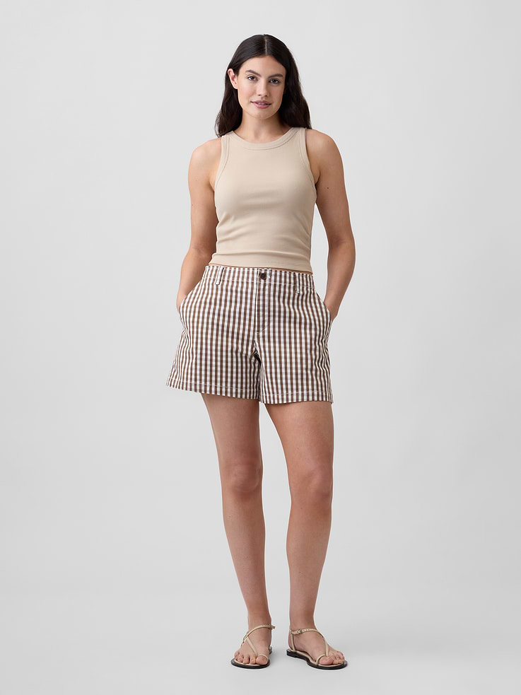 Image number 5 showing, 5" Mid Rise Downtown Khaki Shorts