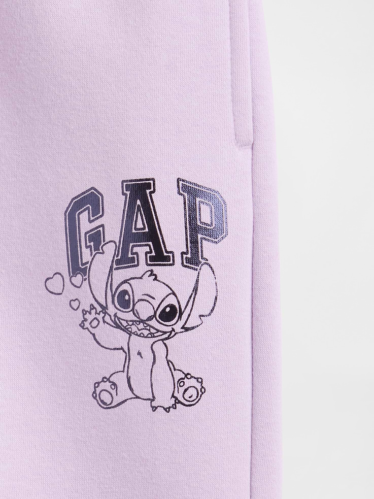 Image number 3 showing, GapKids × Disney Lilo and Stitch Relaxed Logo Joggers