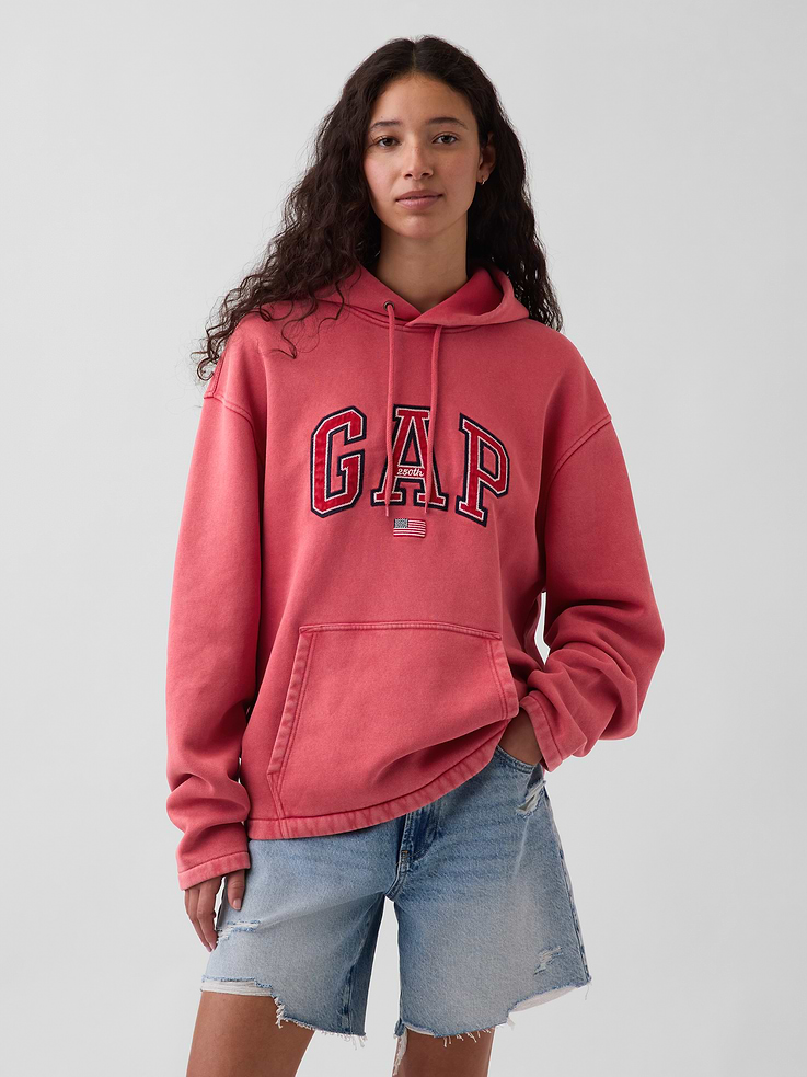 Image number 5 showing, VintageSoft Oversized Americana Logo Hoodie