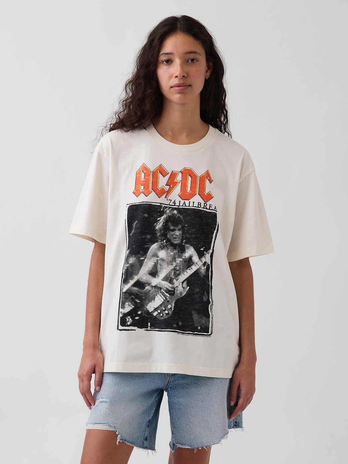 AC/DC Relaxed Graphic T-Shirt | Gap