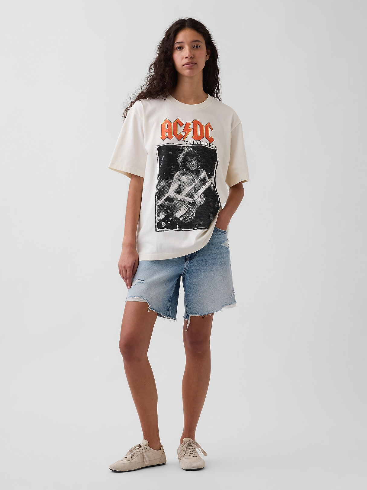 AC/DC Relaxed Graphic T-Shirt | Gap