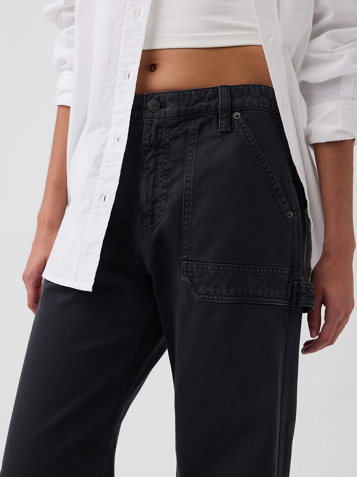 Image number 5 showing, Mid Rise Barrel Utility Ankle Pants