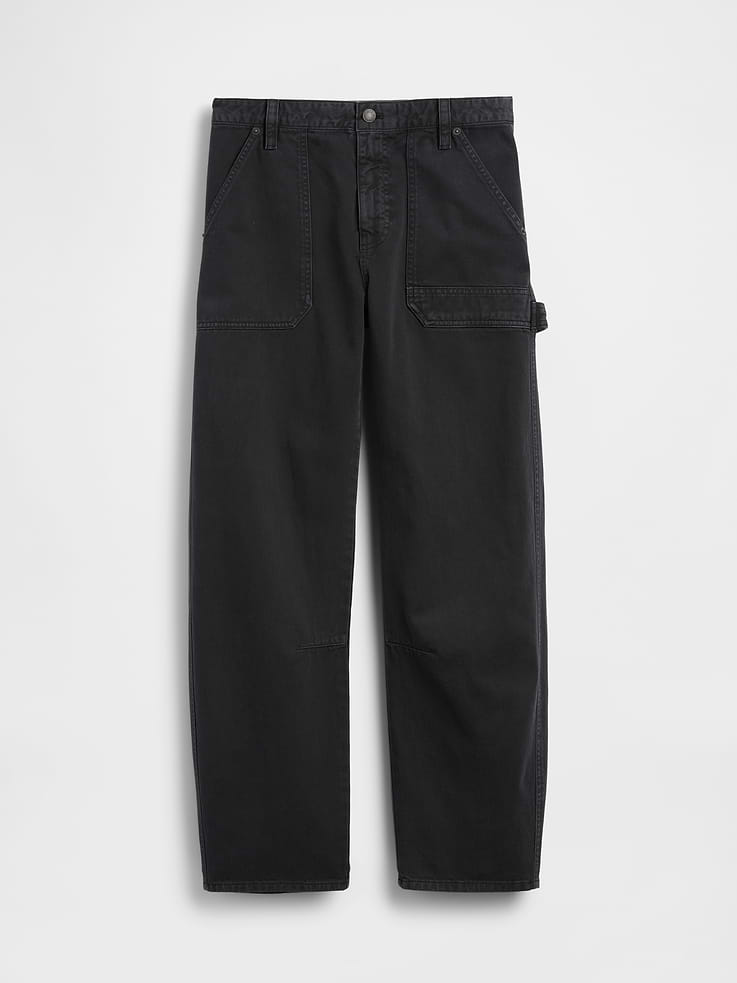 Image number 6 showing, Mid Rise Barrel Utility Ankle Pants