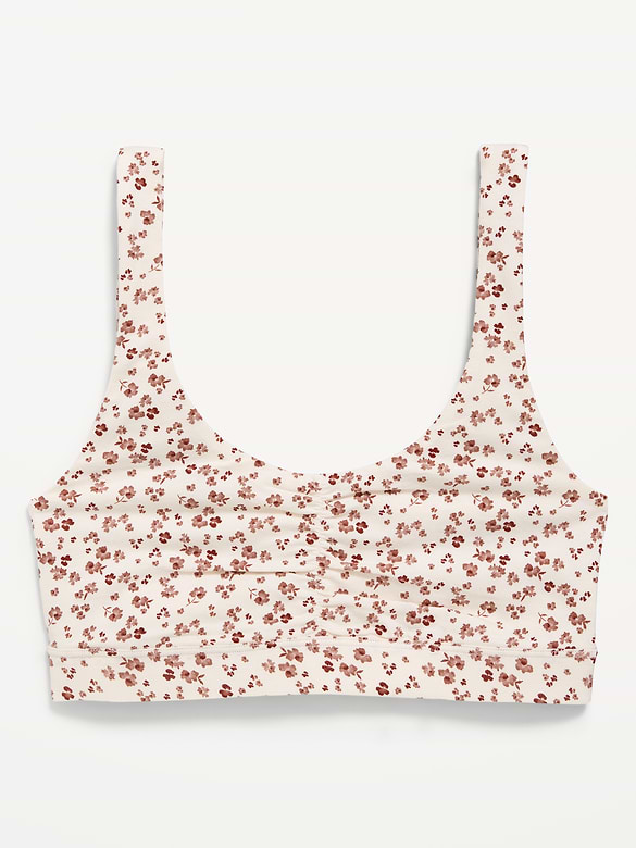Ruched Cotton Bralette