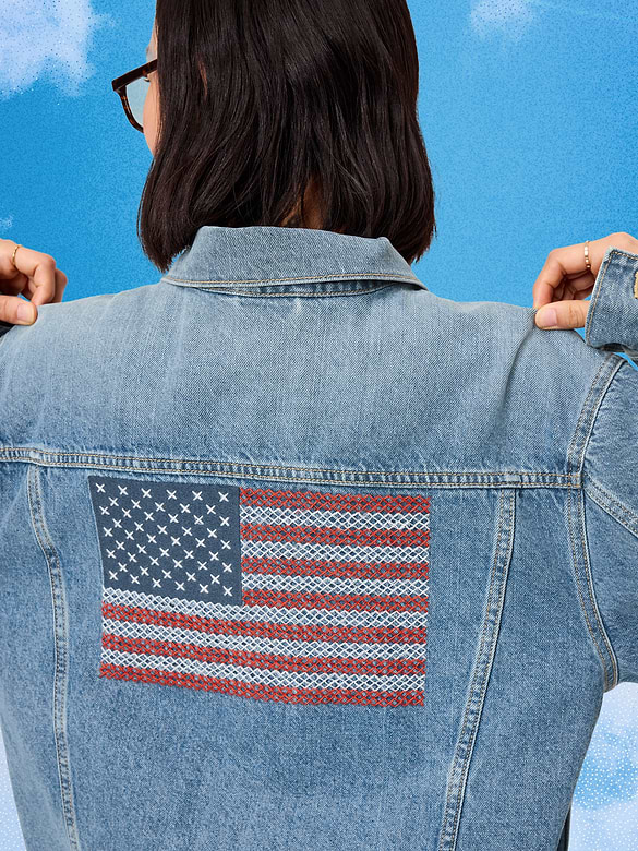 Old Navy x Disney Mickey Mouse Denim Trucker Jacket for Adults