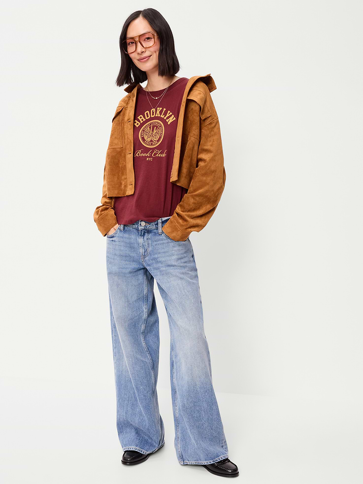 L'image numéro 3 présente T-shirt passe-partout ras du cou à imprimé