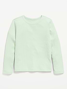 L'image numéro 1 présente T-shirt côtelé ultra-doux à manches longues pour Fille