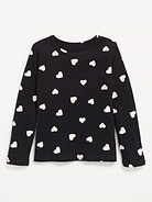 Image number 1 showing, Printed Softest Long-Sleeve T-Shirt for Girls