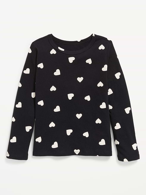 Printed Printed Softest Long-Sleeve T-Shirt for Girls on clearance at Old Navy — 40% off