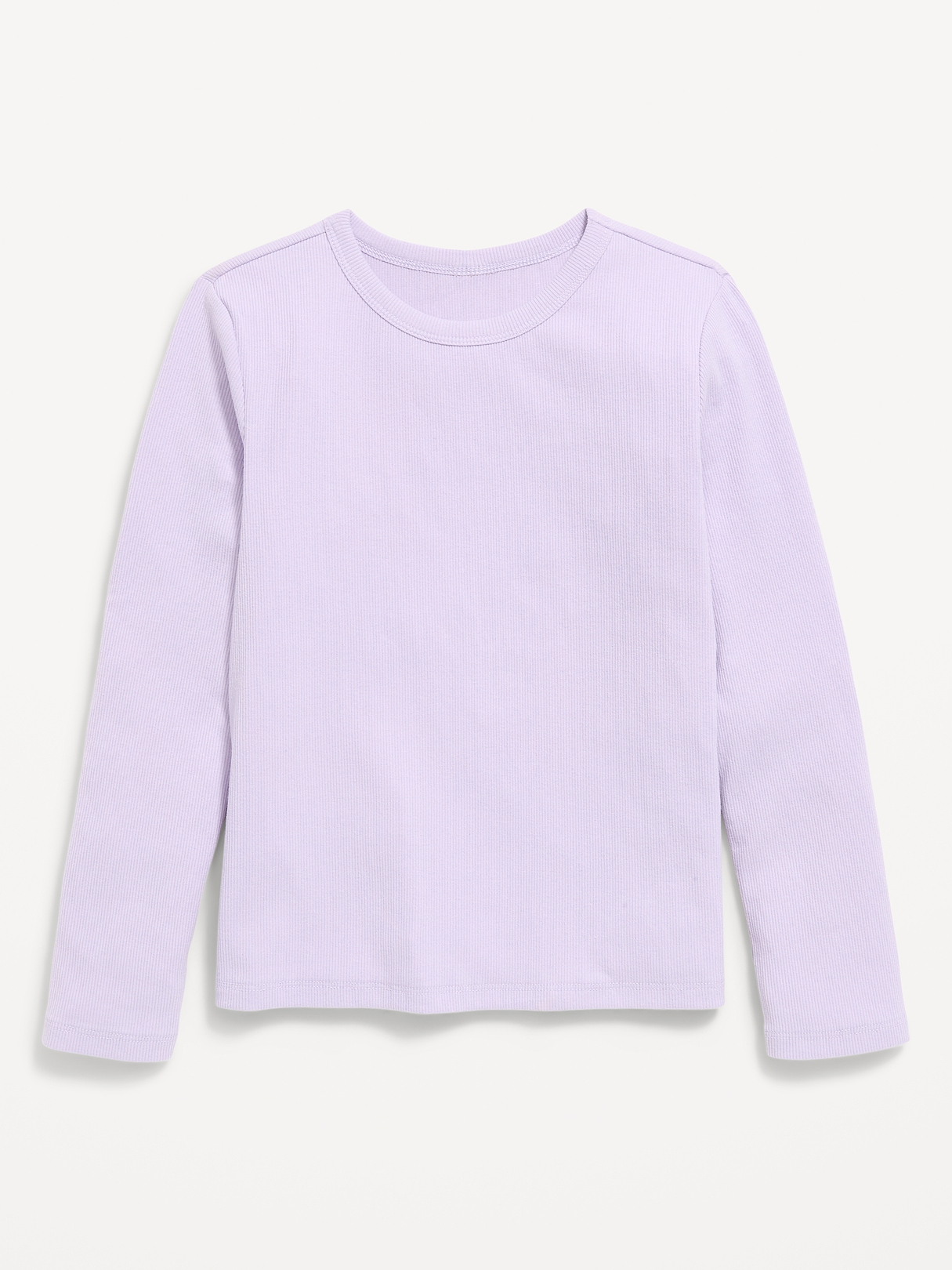 Softest Long-Sleeve Ribbed T-Shirt for Girls | Old Navy