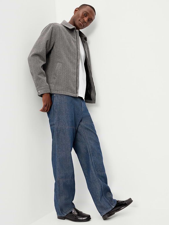 Relaxed Harrington Jacket