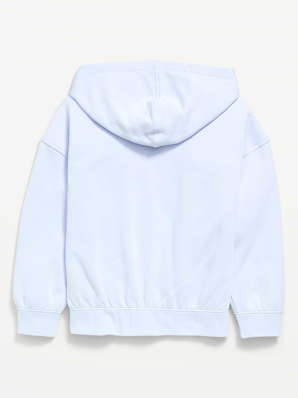 Oversized Graphic Pullover Hoodie for Girls
