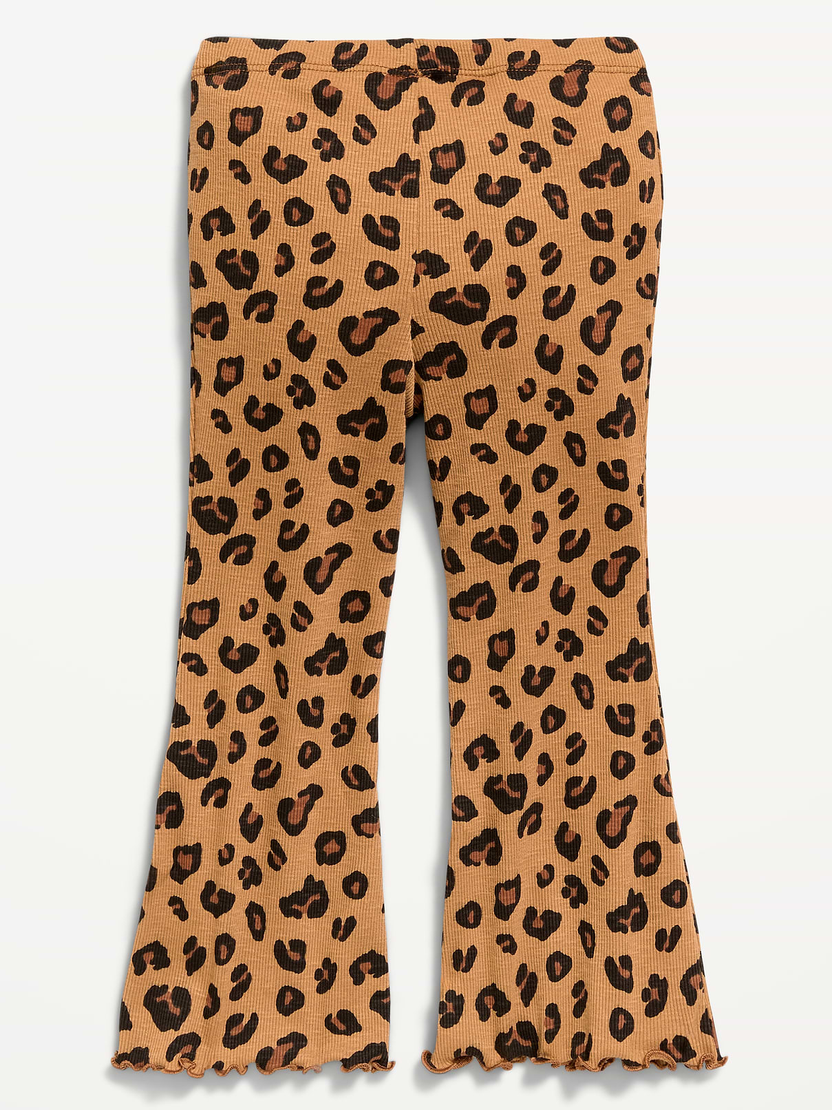 L'image numéro 4 présente Legging évasé côtelé à motif pour toute-petite