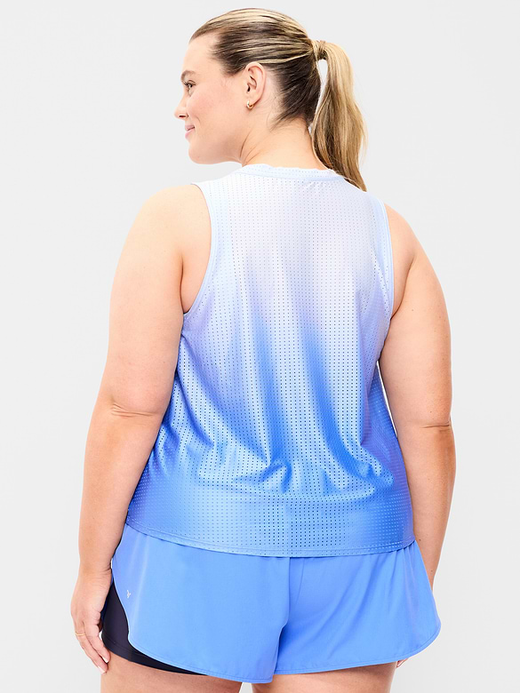 Mesh Muscle Tank Top