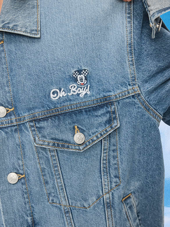 Old Navy x Disney Mickey Mouse Denim Trucker Jacket for Adults
