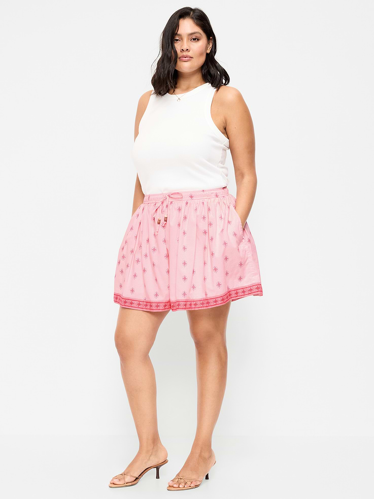 Image number 7 showing, High-Waisted Drapey Skirt Short