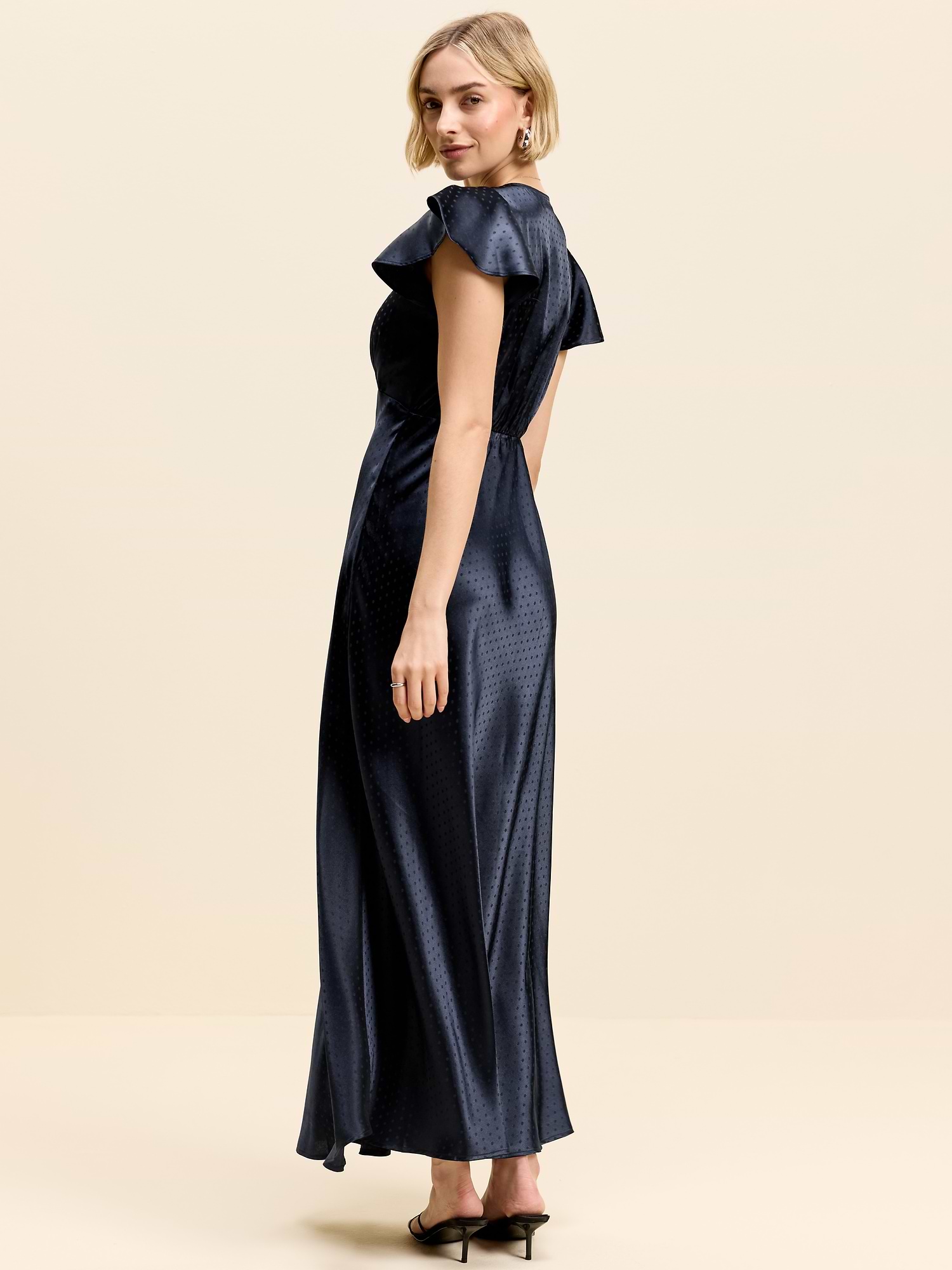 The Occasion by Old Navy Satin Flutter-Sleeve Maxi Dress | Old Navy The Occasion by Old Navy Satin Flutter-Sleeve Maxi Dress | Old Navy
