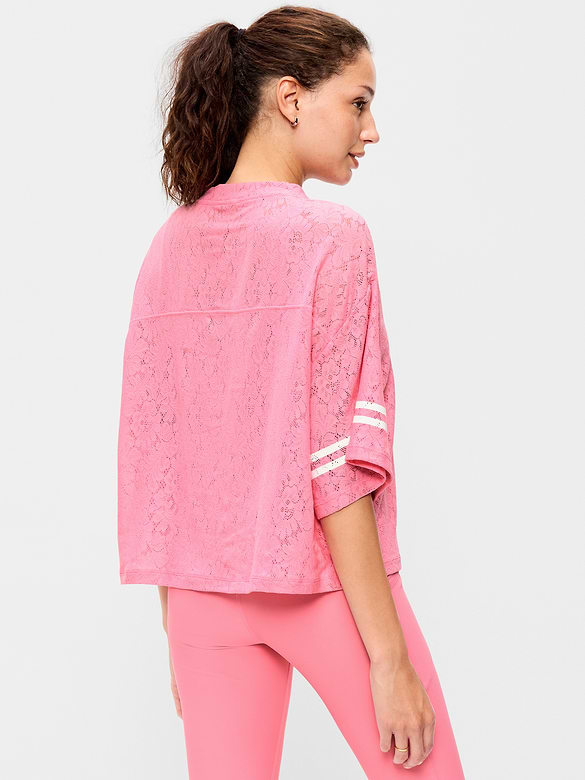 Oversized Cropped Football T-Shirt