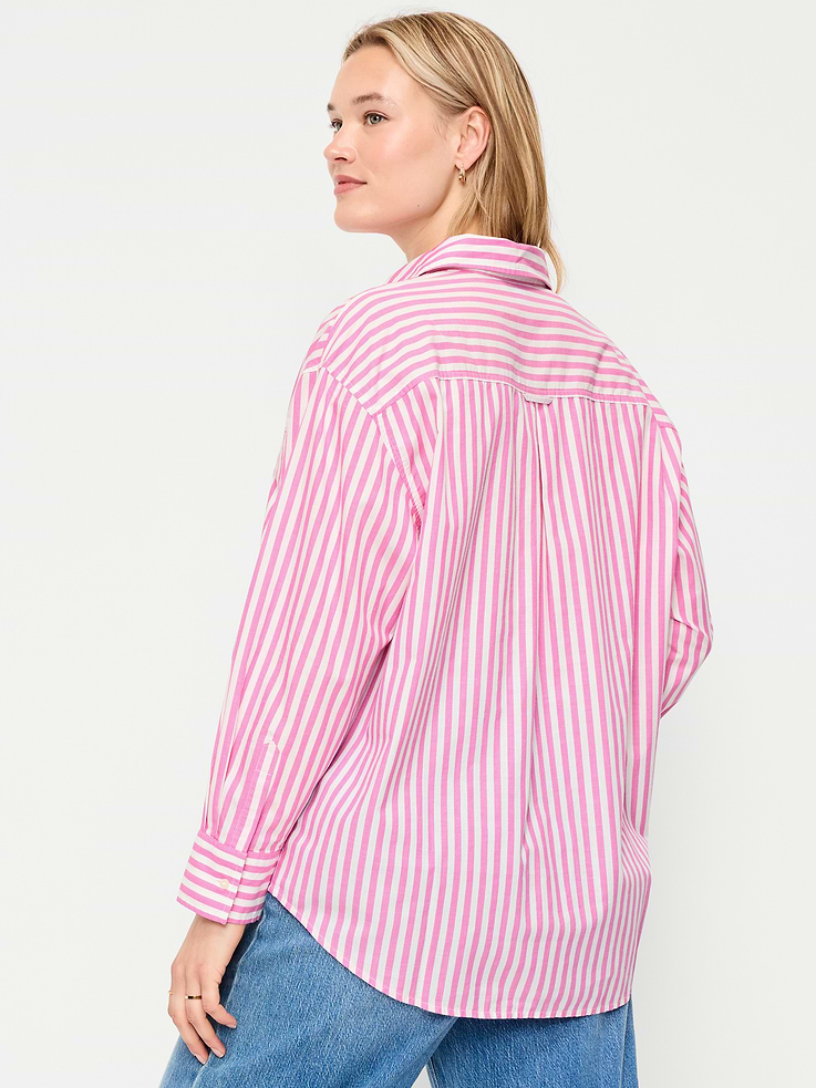 Image number 6 showing, Oversized Button-Down Boyfriend Shirt