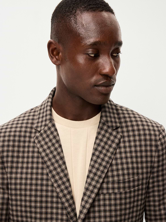 Relaxed Unlined Twill Blazer