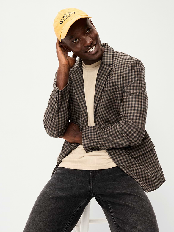 Relaxed Unlined Twill Blazer