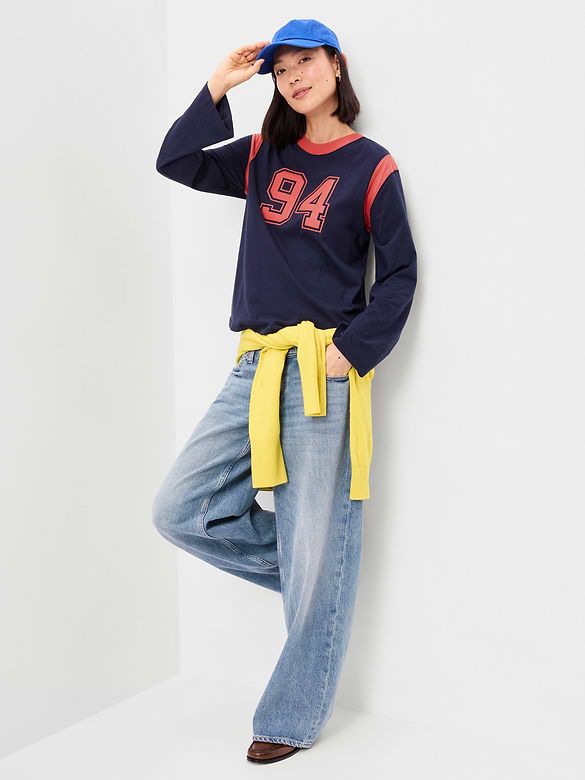 EveryWear Long-Sleeve Graphic T-Shirt