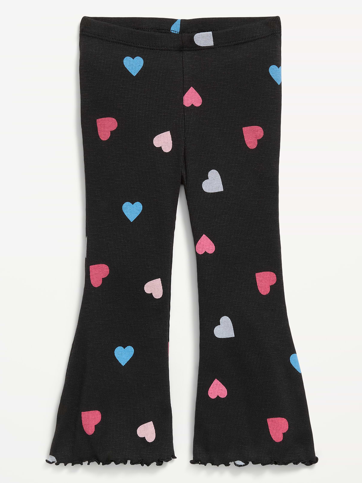 L'image numéro 1 présente Legging évasé côtelé à motif pour toute-petite