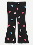 L'image numéro 1 présente Legging évasé côtelé à motif pour toute-petite
