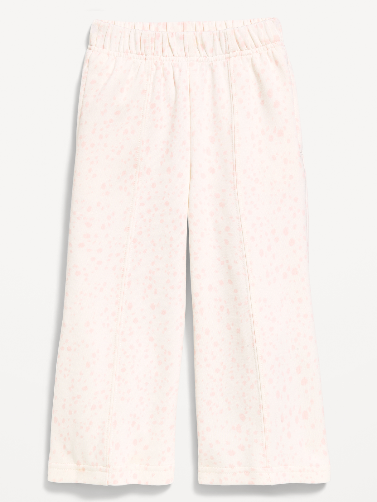 L'image numéro 1 présente Pantalon en coton ouaté à jambe large en molleton dynamique pour toute-petite