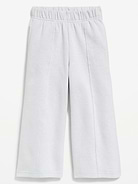 L'image numéro 1 présente Pantalon en coton ouaté à jambe large en molleton dynamique pour toute-petite