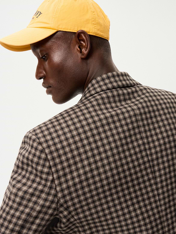 Relaxed Unlined Twill Blazer