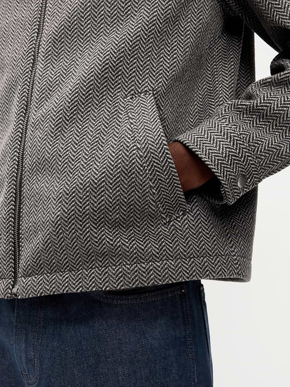 Relaxed Harrington Jacket