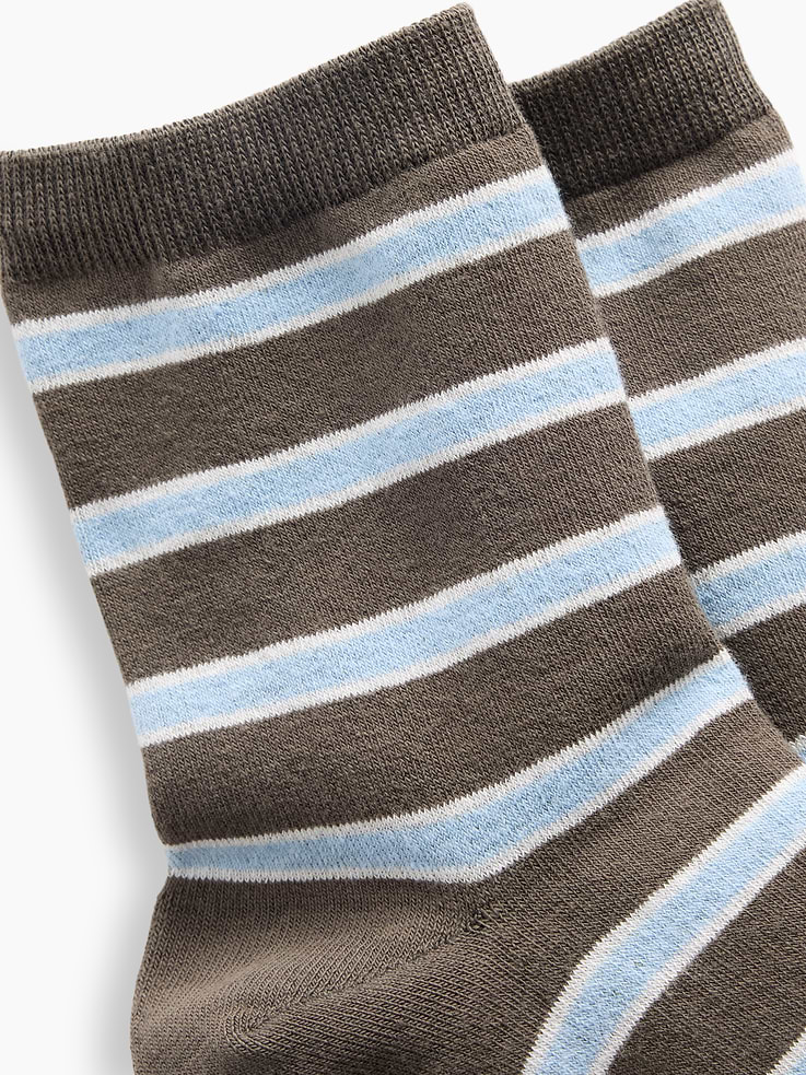 Image number 2 showing, Stripe Half Crew Socks