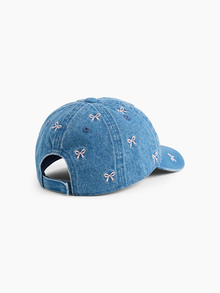 Image number 2 showing, Baby & Toddler Bow Denim Baseball Hat