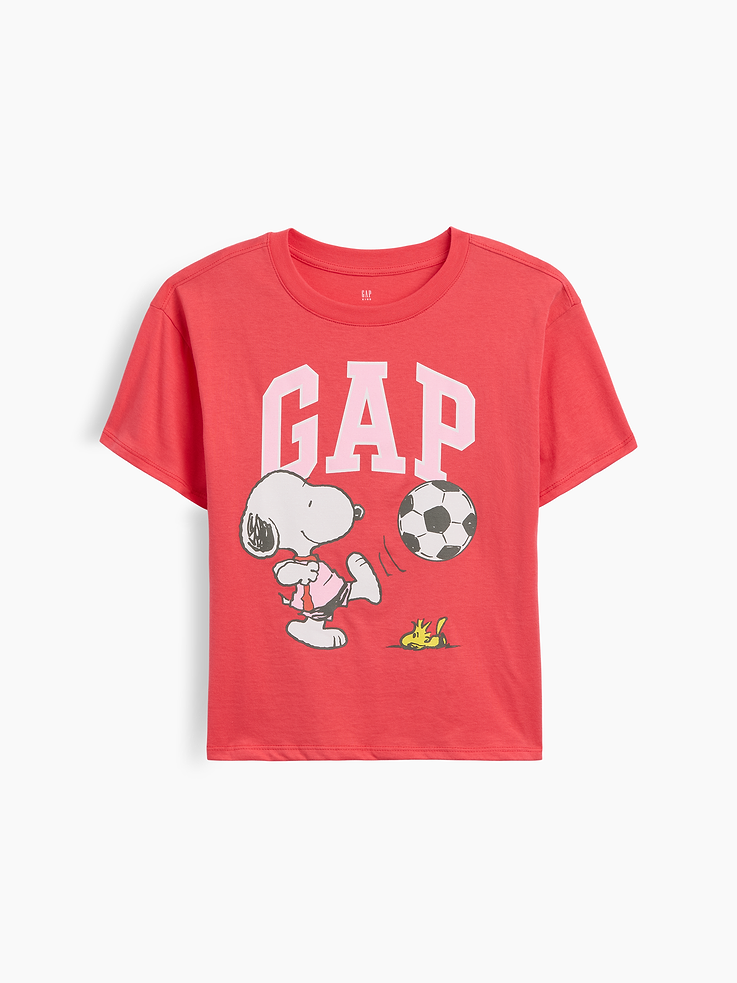 Image number 1 showing, GapKids Peanuts Oversized Logo T-Shirt