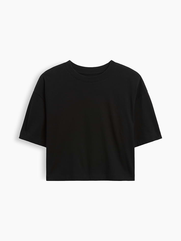 Image number 5 showing, Relaxed Cropped Crewneck T-Shirt