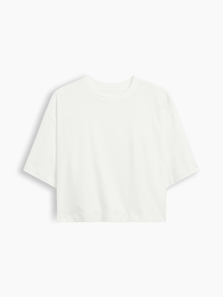 Image number 5 showing, Relaxed Cropped Crewneck T-Shirt