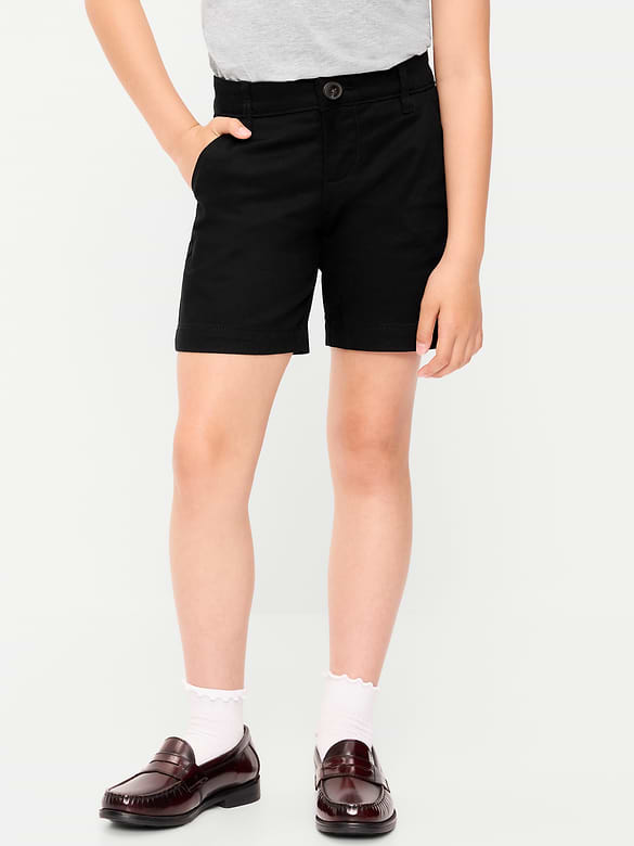 School Uniform Twill Bermuda Shorts for Girls