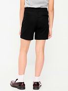 Image number 2 showing, School Uniform Twill Bermuda Shorts for Girls