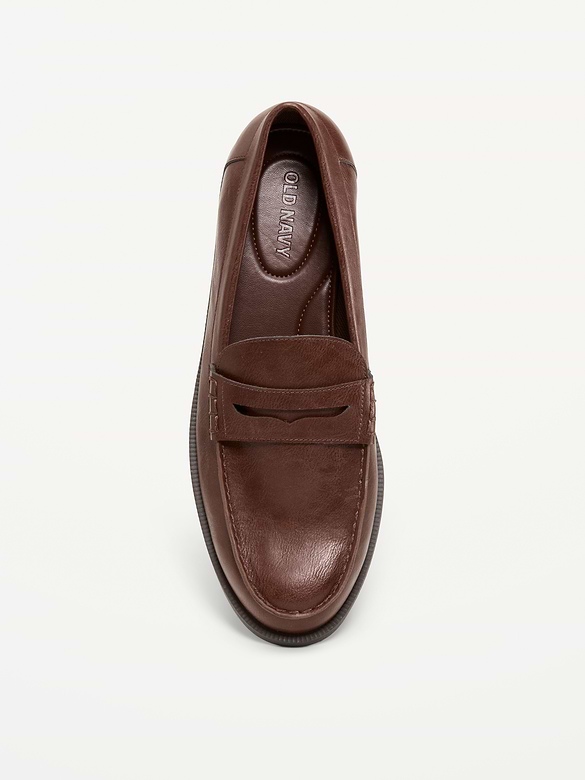 Faux-Leather Loafers for Men