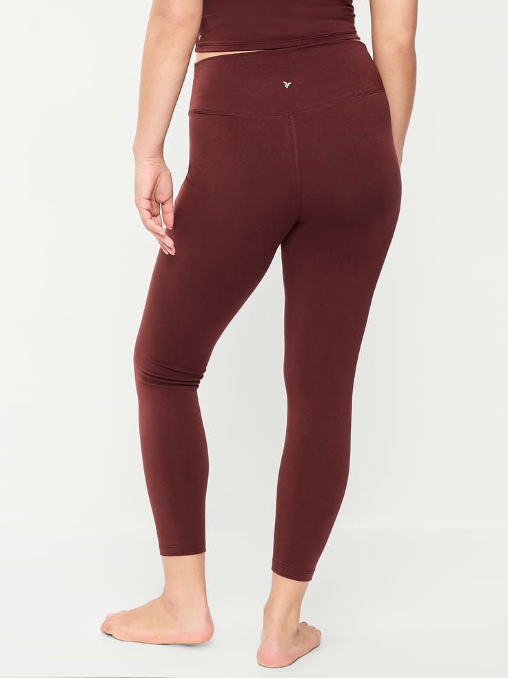 Image number 5 showing, High-Waisted PowerChill 7/8 Cotton Leggings