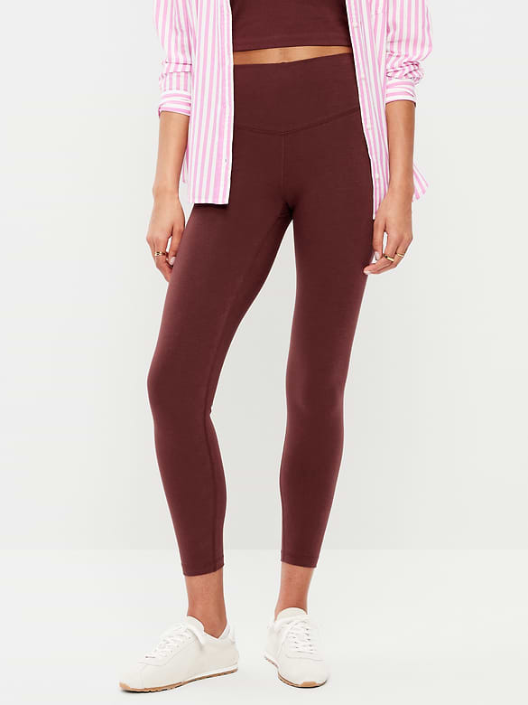 High-Waisted PowerChill 7/8 Cotton Leggings