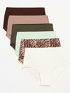 Image number 1 showing, High-Waisted No-Show Brief Underwear 6-Pack