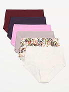 Image number 1 showing, High-Waisted No-Show Brief Underwear 6-Pack