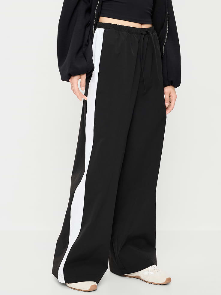 Image number 1 showing, High-Waisted TrekTech Lightweight Woven Active Pants