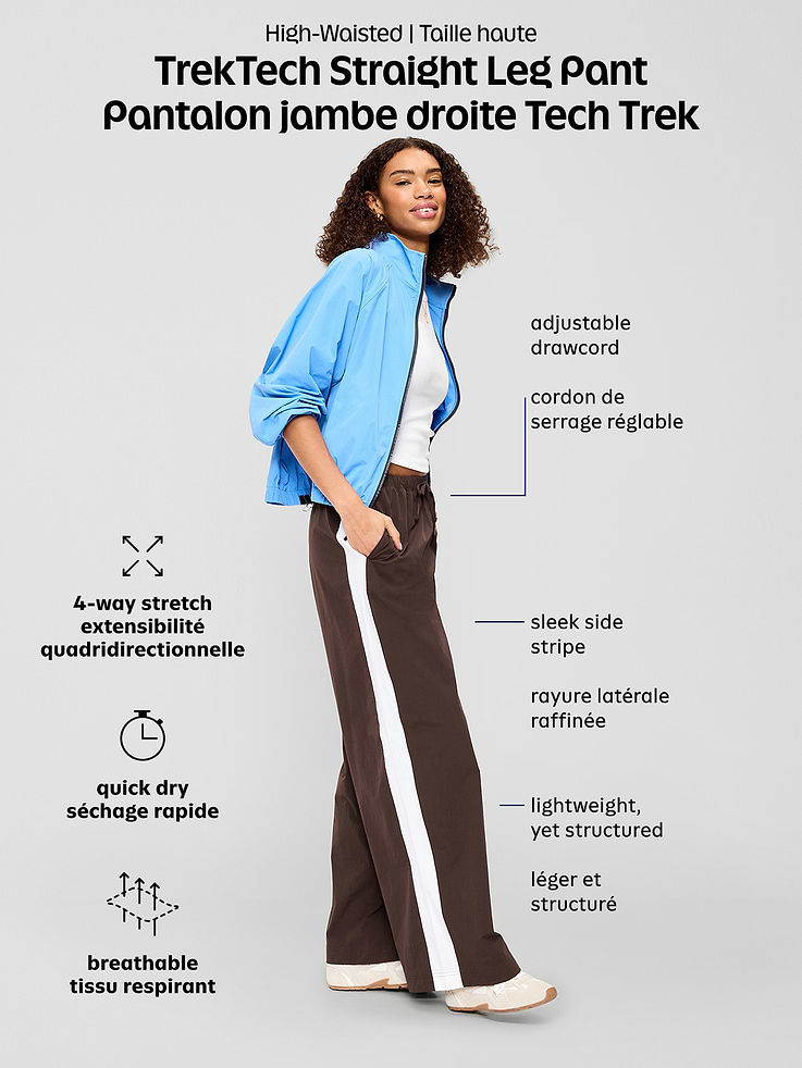 Image number 7 showing, High-Waisted TrekTech Lightweight Woven Active Pants