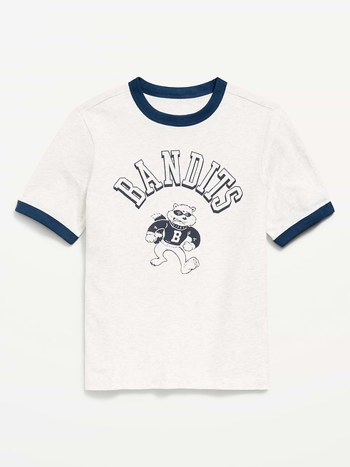 Softest Softest Short-Sleeve Graphic Ringer T-Shirt for Boys on clearance at Old Navy — 50% off
