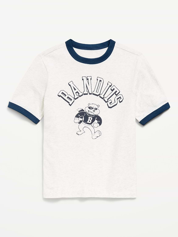 Softest Short-Sleeve Graphic Ringer T-Shirt for Boys
