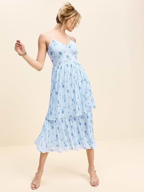 elegant short mother of the bride dresses Eva Fashion 5285 Pleated Lace Midi Dress Color:Santiago Print With built backdrop Marilyn Monroe at the